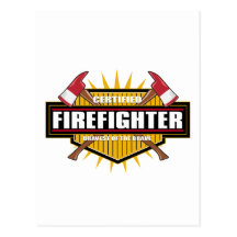 Certified Firefighter Postcards