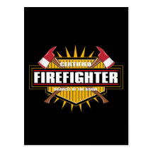 Certified Firefighter Postcards