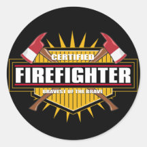 Certified Firefighter Stickers