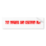 Certified Hot Bumper Sticker