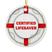 Certified Lifesaver Christmas Tree Ornaments