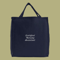 Certified Nursing Assistant embroidered bags