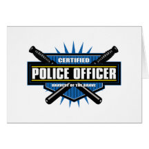 Certified Police Officer Greeting Cards