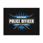 Certified Police Officer postcards