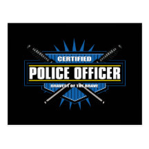 Certified Police Officer Postcard