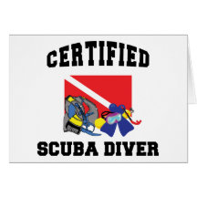 Certified SCUBA Diver Greeting Cards