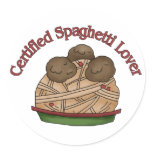 Certified Spaghetti Lover stickers