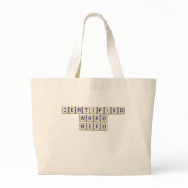 Certified Word Nerd Canvas Bags