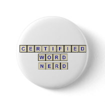 Certified Word Nerd Pin