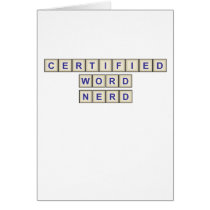Certified Word Nerd Card