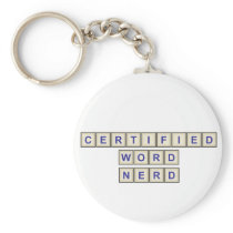 Certified Word Nerd Key Chain