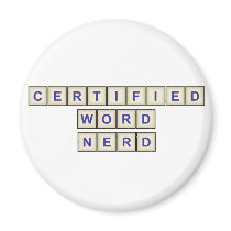 Certified Word Nerd Refrigerator Magnet