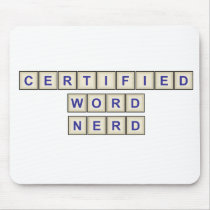 Certified Word Nerd Mouse Pad