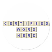 Certified Word Nerd Stickers