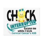Cervical Cancer Chick Interrupted 2 postcards