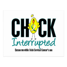 Cervical Cancer Chick Interrupted Postcard