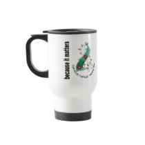 Cervical Cancer Flower Ribbon 3 Coffee Mug