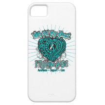 Cervical Cancer Heart I Fight Like A Girl iPhone 5 Cover