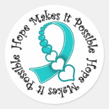 Cervical Cancer Hope Makes It Possible Stickers