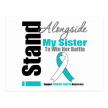 Cervical Cancer I Stand Alongside My Sister Postcards