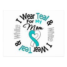 Cervical Cancer Ribbon For My Mum Post Card