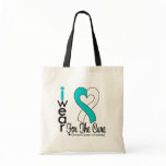 Cervical Cancer Ribbon For The Cure Tote Bag