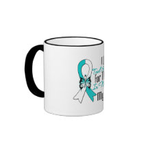 Cervical Cancer Ribbon My Hero My Mum Coffee Mug