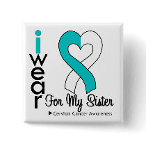 Cervical Cancer Ribbon Support Sister Pin
