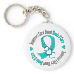 Cervical Cancer Someone I Care About Needs A Cure keychains
