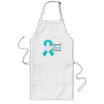 Cervical Cancer Survivor Flower Ribbon Aprons