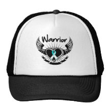 Cervical Cancer Warrior Fighter Wings Trucker Hats