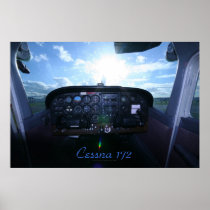 Cessna 172 Instrument Panel Print