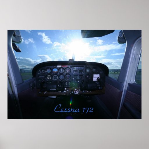 Cessna 172 Instrument Panel Print