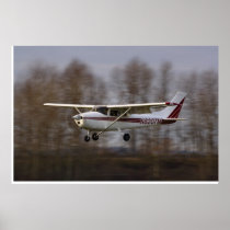 Cessna 172 Short Final Print