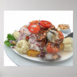 Ceviche Mixto with Seafood - Ceviche con Mariscos Print