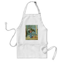 Cezanne Blue Vase Aprons