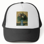 Cezanne Flowers in a Blue Vase hats