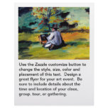 Cezanne painter at work post impressionist art flyers