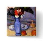 Cezanne painting Still Life With Blue Vase art buttons