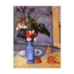 Cezanne painting Still Life With Blue Vase art postcards