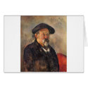 Cezanne - Self portrait with Barett cards