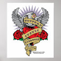 CF Dagger Tattoo posters