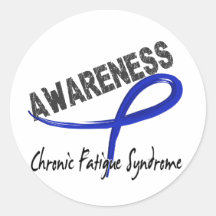CFS Awareness 3 Round Stickers