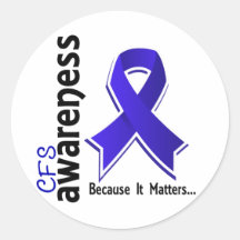 CFS Awareness 5 Chronic Fatigue Syndrome Stickers