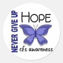 CFS Chronic Fatigue Syndrome Butterfly Sticker
