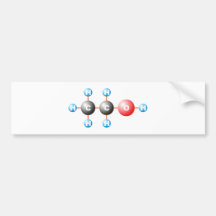 CH3CH2OH Alkohol alcohole Autoaufkleber