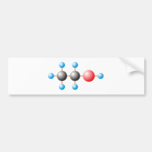 CH3CH2OH Alkohol alcohole Autoaufkleber