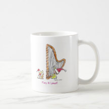 CH-004 Christmas Harp Coffee Mugs