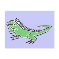 CH- Awesome Iguana Postcard