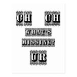 CH__CH what's missing? UR Postcard
